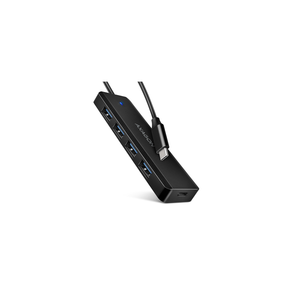 AXAGON Travel four-port USB-C 5Gbps hub | HUE-C1C