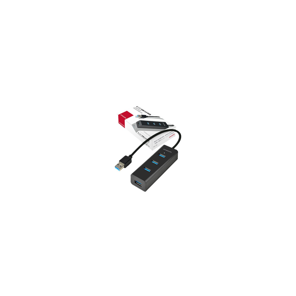 AXAGON|Four-port|USB|3.0|hub|with|fast|charging|and|power|support