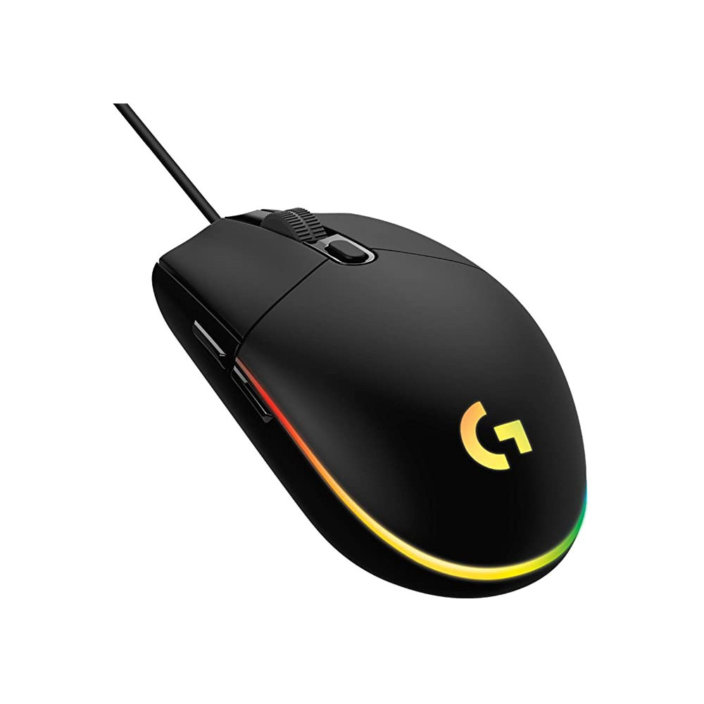 Logitech G203 LIGHTSYNC RGB Black (Juoda) Žaidimų Pelė