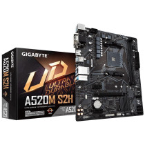 Mainboard|GIGABYTE|AMD A520|SAM4|Micro-ATX|Memory DDR4|Memory slots 2|2xPCI-Express 3.0 1x|1xPCI-Express 3.0 16x|1xM.2|1x15pin