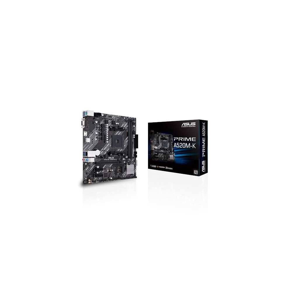 Mainboard|ASUS|AMD A520|SAM4|MicroATX|2xPCI-Express 3.0 1x|1xPCI-Express 3.0 16x|1xM.2|Memory DDR4|Memory slots 2|1x15pin