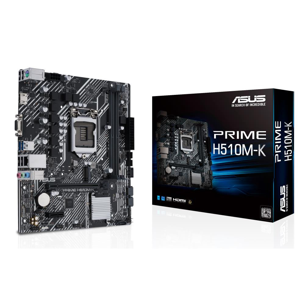 Mainboard|ASUS|Intel H510|LGA1200|MicroATX|1xPCI-Express 3.0 1x|1xPCI-Express 4.0 16x|1xM.2|Memory DDR4|Memory slots 2|1x15pin