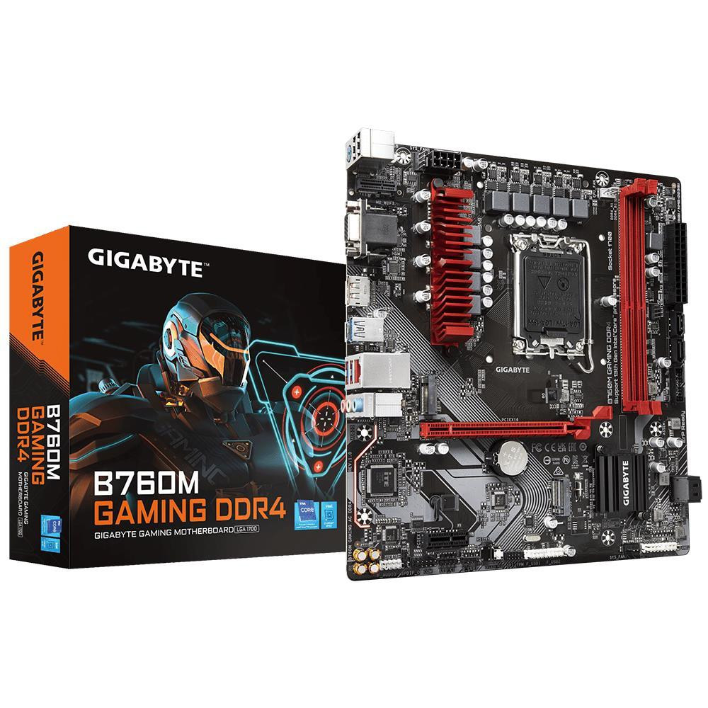 Mainboard|GIGABYTE|Intel B760 Express|LGA1700|Micro-ATX|Memory DDR4|Memory slots 2|1xPCI-Express 3.0 1x|1xPCI-Express 4.0