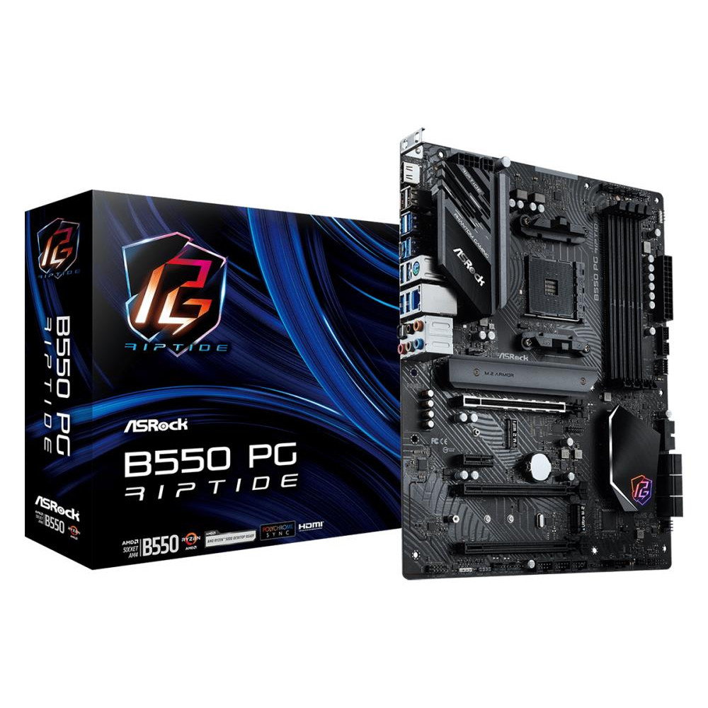 Mainboard|ASROCK|AMD B550|SAM4|ATX|Memory DDR4|Memory slots 4|3xPCI-Express 16x|1xPCI-Express 3.0 1x|2xM.2|1xHDMI|2xUSB