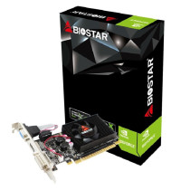 Graphics Card|BIOSTAR|NVIDIA GeForce 210|1 GB|DDR3|64 bit|PCIE 2.0 16x|Memory 1333 MHz|GPU 589 MHz|Single Slot Fansink|1x15pin