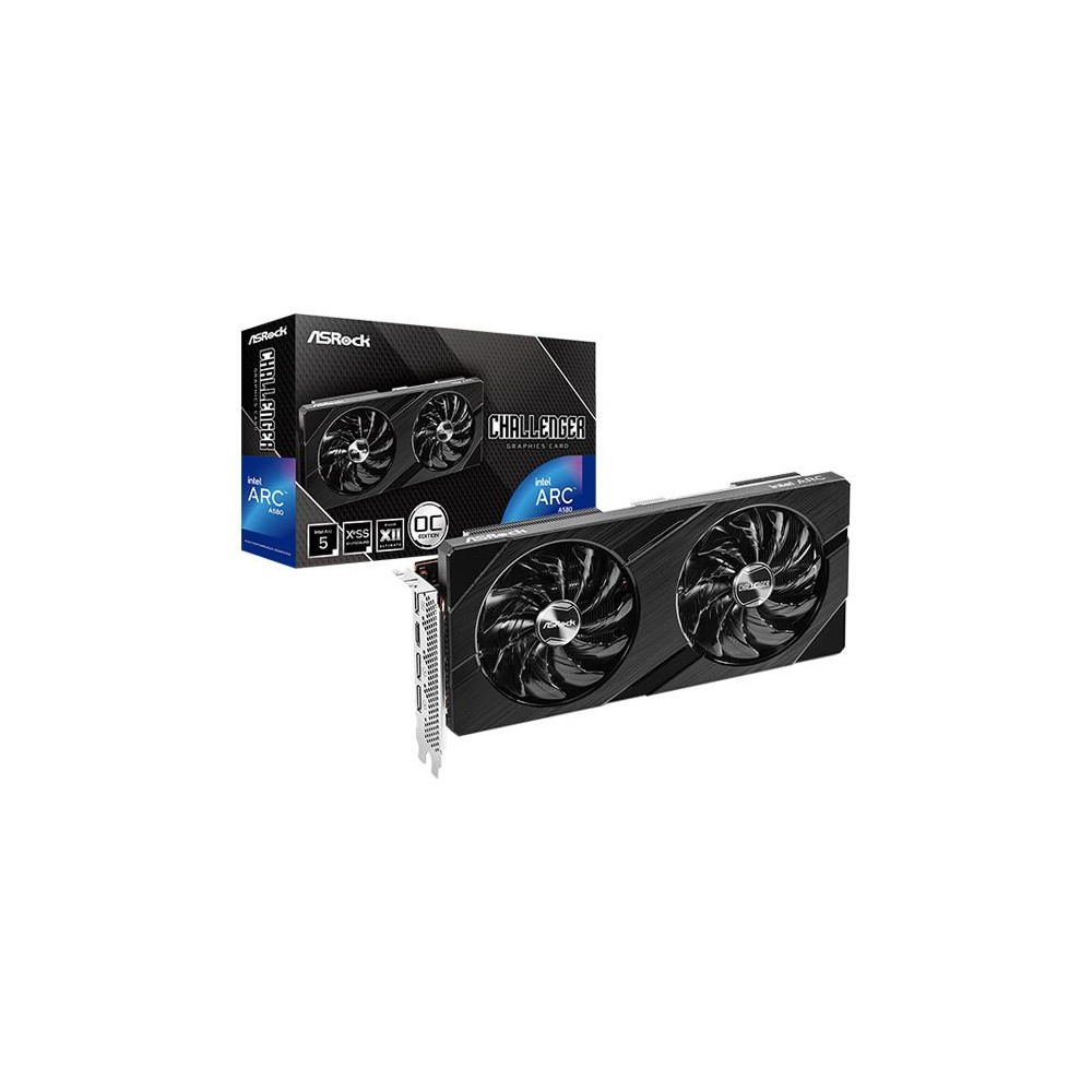 Graphics Card|ASROCK|Intel Arc A580|8 GB|GDDR6|256 bit|PCIE 4.0 16x|GPU 2000 MHz|1xHDMI|3xDisplayPort|A580CL8GO