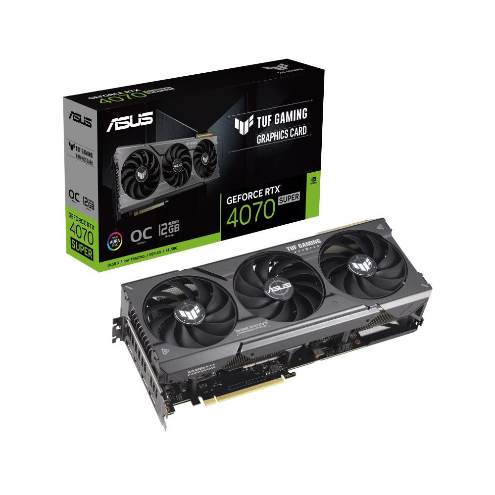 Graphics Card|ASUS|NVIDIA GeForce RTX 4070 SUPER|12 GB|GDDR6X|192 bit|PCIE 4.0 16x|Triple slot
