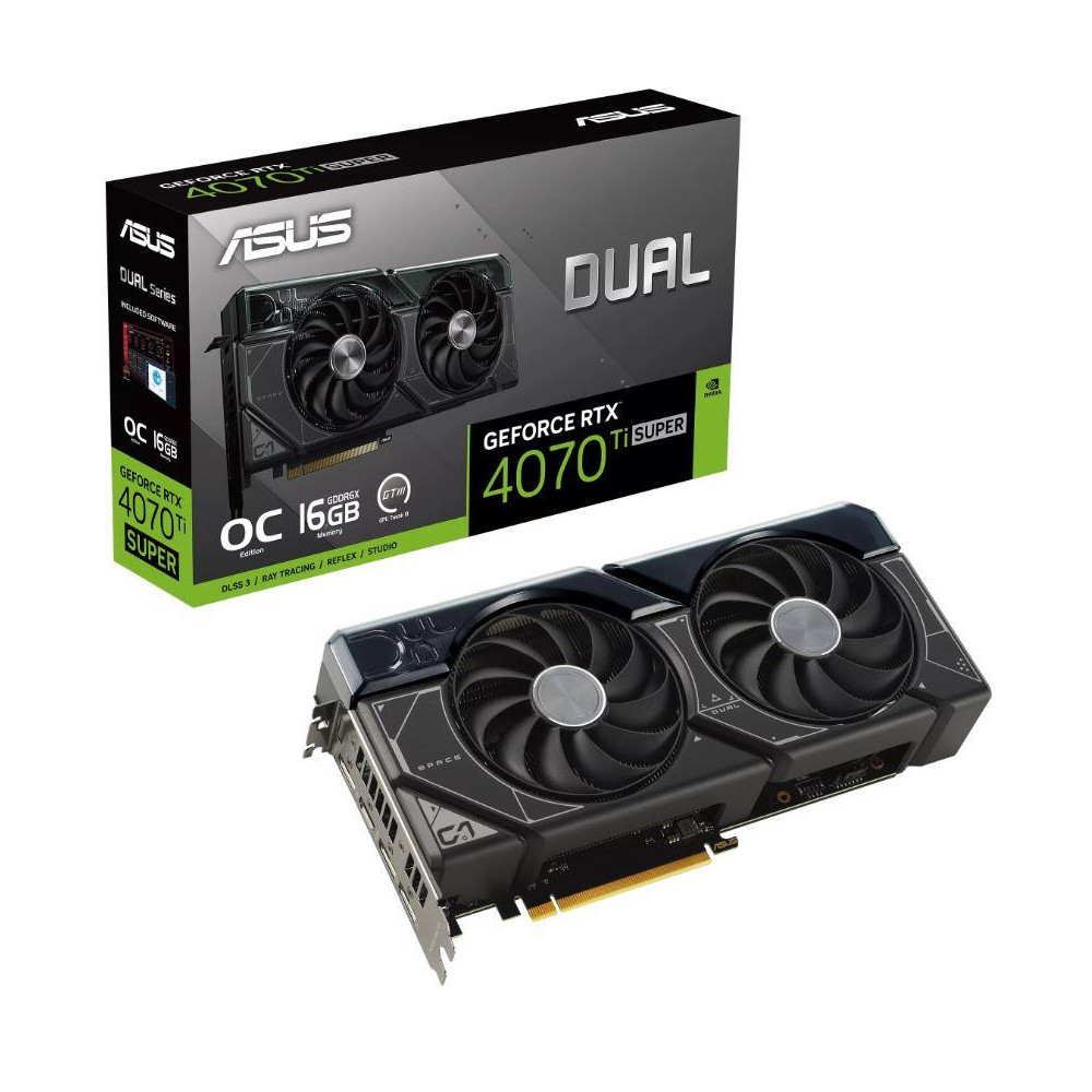 Graphics Card|ASUS|NVIDIA GeForce RTX 4070 Ti SUPER|16 GB|GDDR6X|256 bit|PCIE 4.0 16x|Dual Slot