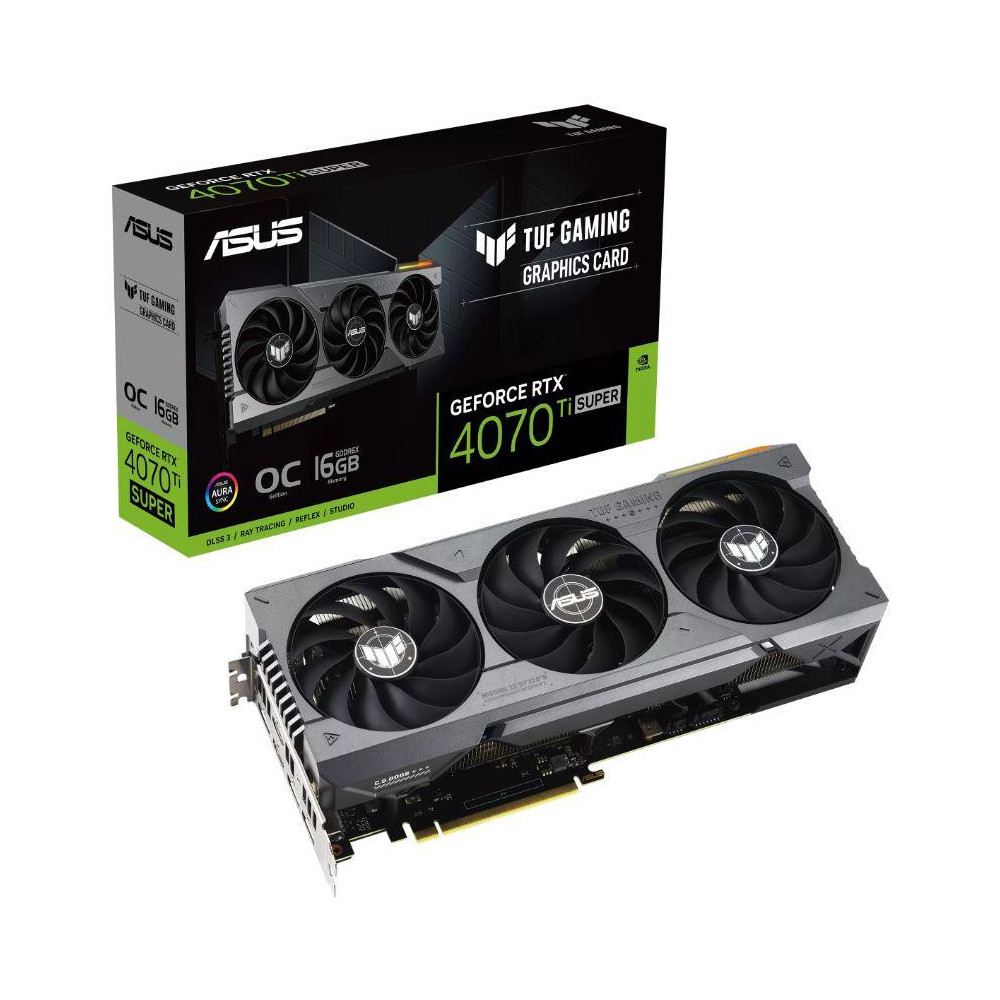 Graphics Card|ASUS|NVIDIA GeForce RTX 4070 Ti SUPER|16 GB|GDDR6X|256 bit|PCIE 4.0