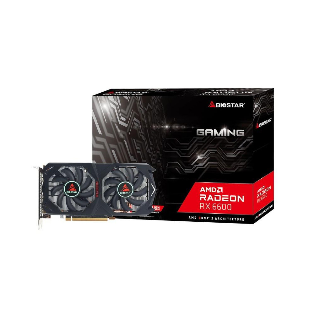 Graphics Card|BIOSTAR|AMD Radeon RX 6600|8 GB|GDDR6|128 bit|PCIE 4.0 16x|GPU 1626 MHz|Dual Slot