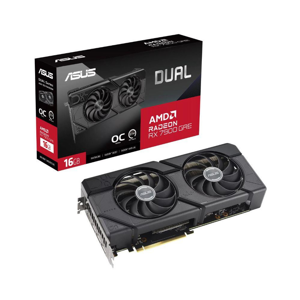 Graphics Card|ASUS|AMD Radeon RX 7900 GRE|16 GB|GDDR6|256 bit|PCIE 4.0 16x|Two and Half Slot
