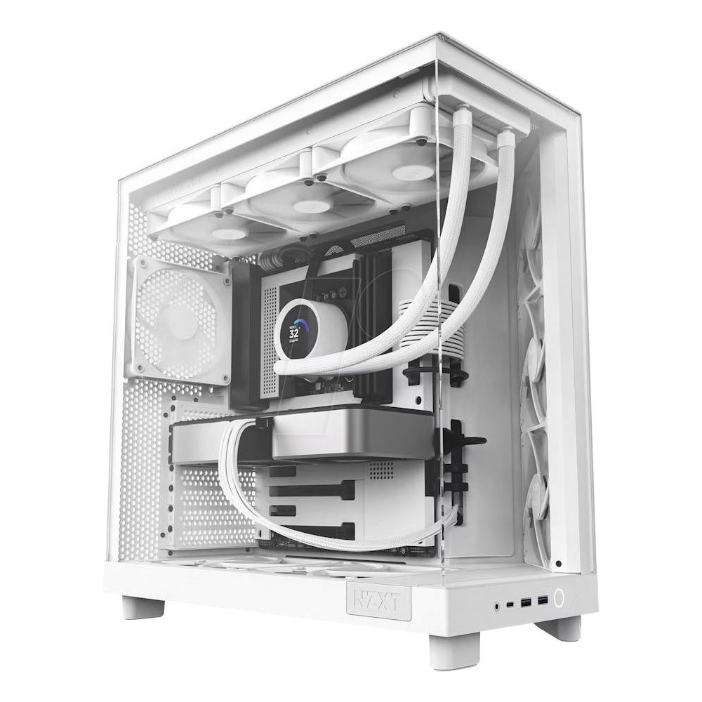 Case|NZXT|H6 Flow|MidiTower|Not included|ATX|MicroATX|MiniITX|Colour White|CC-H61FW-01